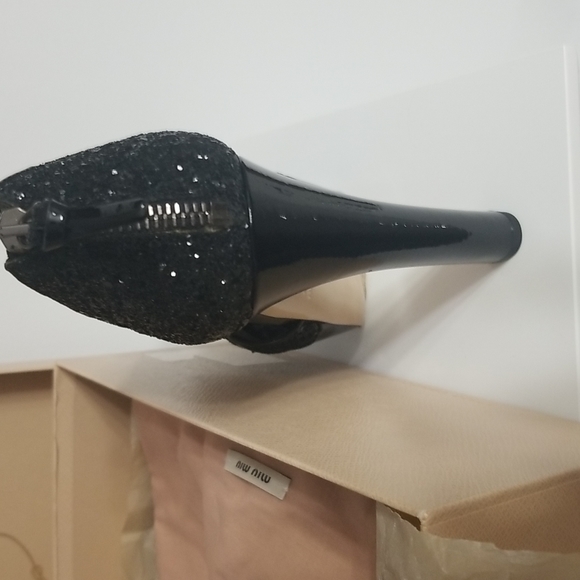 Prada miu miu black gorgeous sparkle heels - Picture 3 of 4